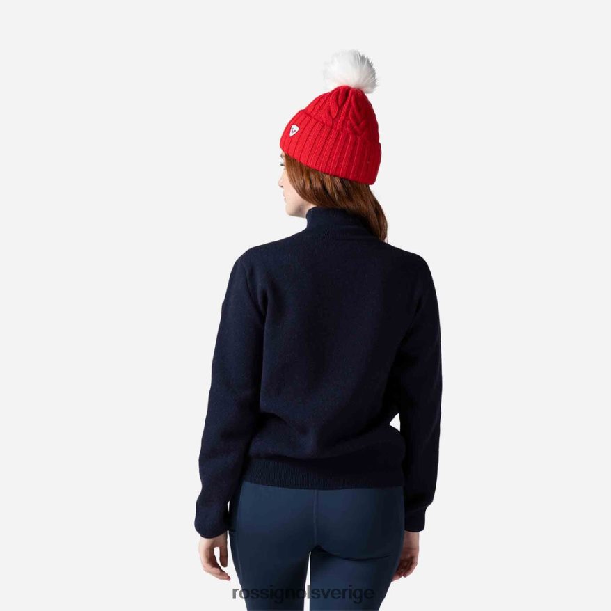 kvinnor Rossignol mörk marinblå victoire stickad tröja med turtleneck blast 0P00HR938