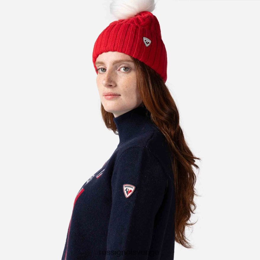 kvinnor Rossignol mörk marinblå victoire stickad tröja med turtleneck blast 0P00HR938