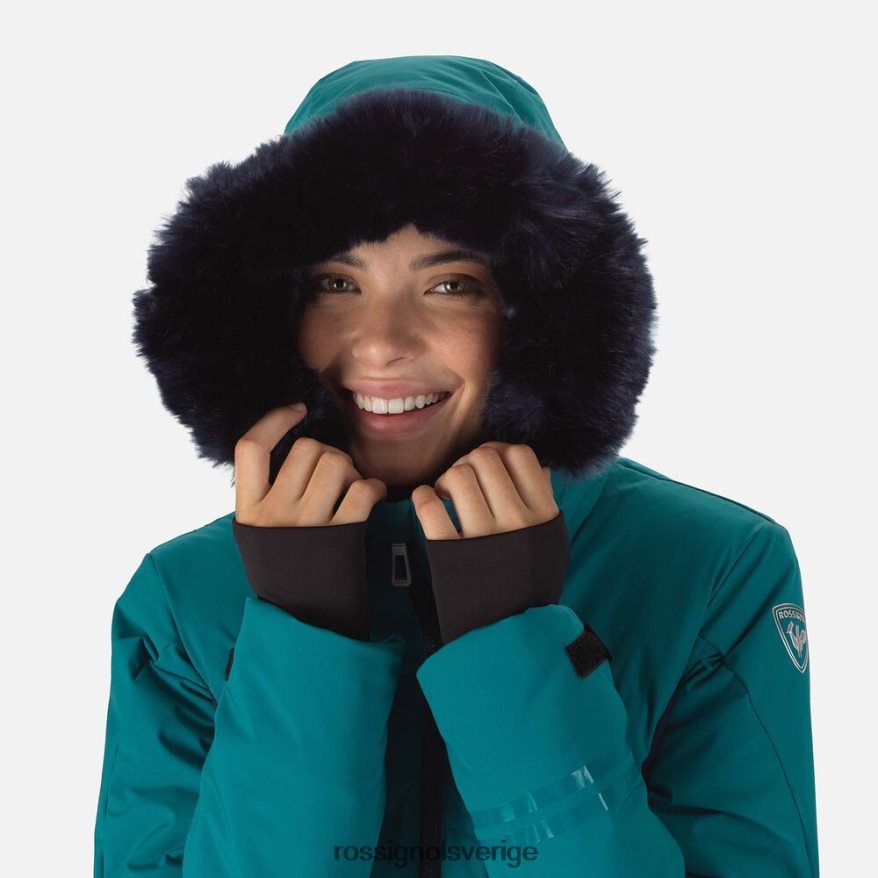 kvinnor Rossignol mörk smaragd avresa skidjacka blast 0P00HR987