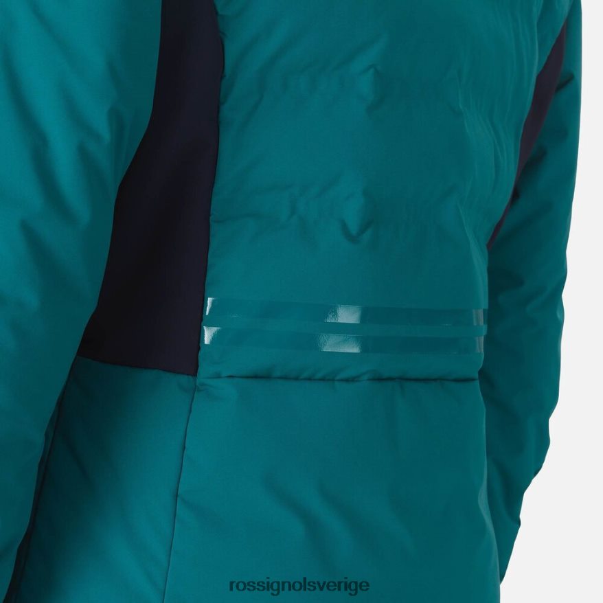 kvinnor Rossignol mörk smaragd avresa skidjacka blast 0P00HR987