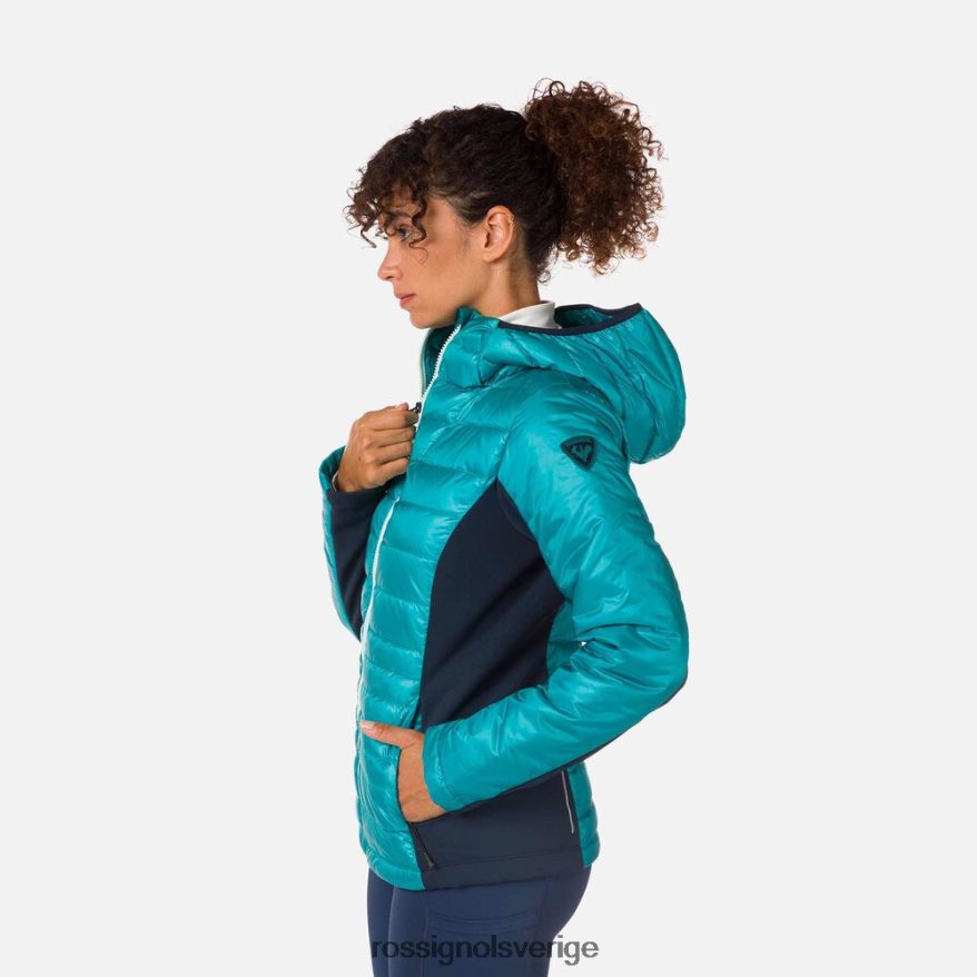 kvinnor Rossignol mörksmaragd skpr hybrid lätt jacka blast 0P00HR1045