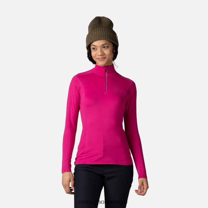 kvinnor Rossignol orkidérosa klassisk topp med halv dragkedja blast 0P00HR1014