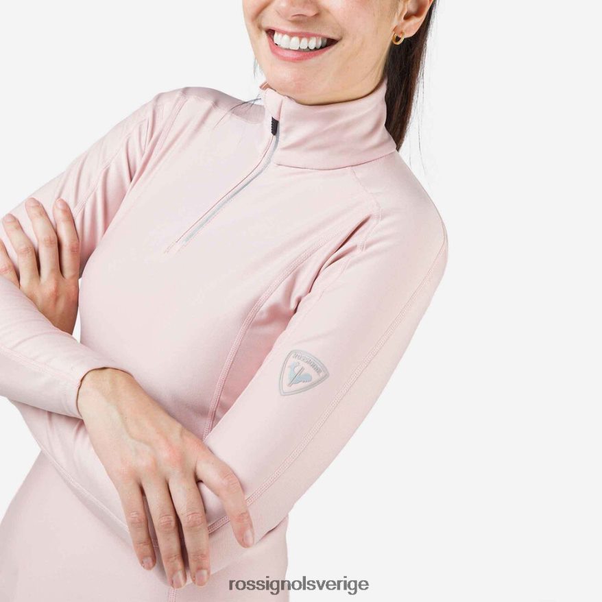 kvinnor Rossignol puderrosa klassisk topp med halv dragkedja blast 0P00HR1110