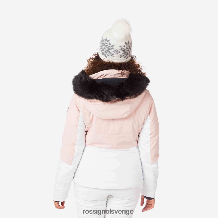 kvinnor Rossignol puderrosa merino terräng skidjacka blast 0P00HR1018