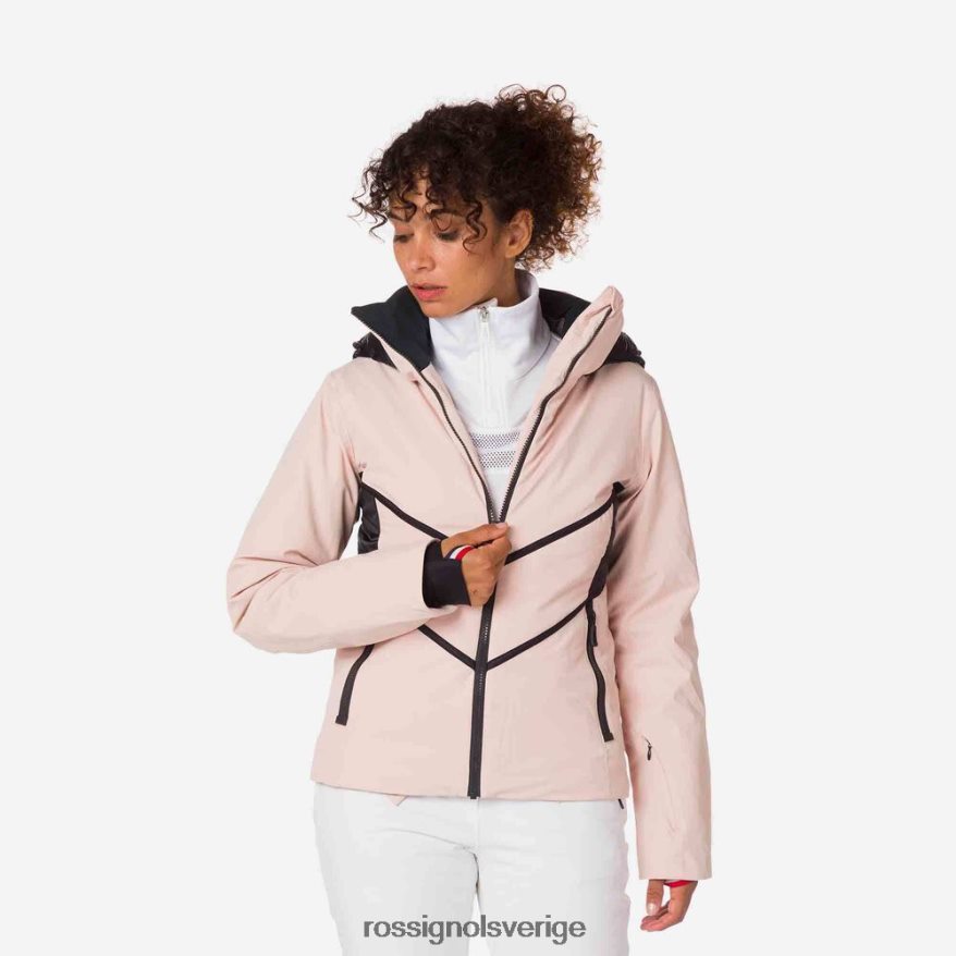 kvinnor Rossignol puderrosa react merino skidjacka blast 0P00HR1081