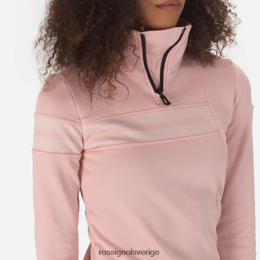 kvinnor Rossignol puderrosa resort halv-dragkedja topp blast 0P00HR1026