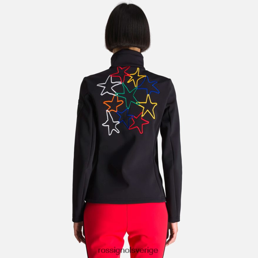 kvinnor Rossignol svart JCC Brady Mjuk jacka med tryck blast 0P00HR996