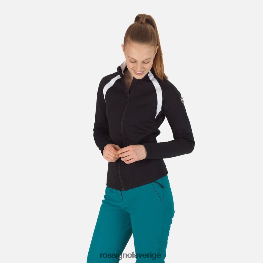 kvinnor Rossignol svart antenn fleece med full dragkedja blast 0P00HR709