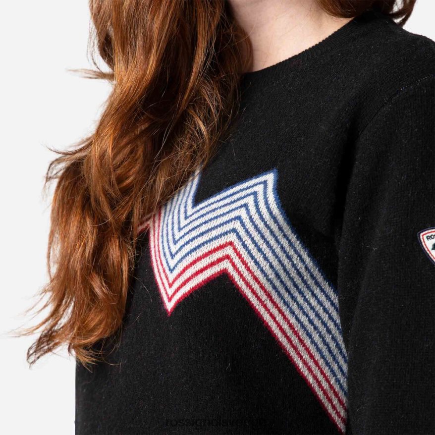 kvinnor Rossignol svart bergstopp med rund hals blast 0P00HR903