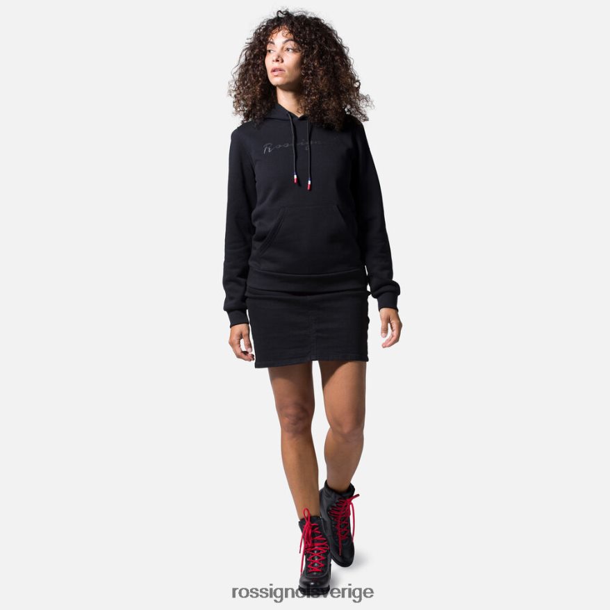 kvinnor Rossignol svart bomullströja med huva med logotyp blast 0P00HR962