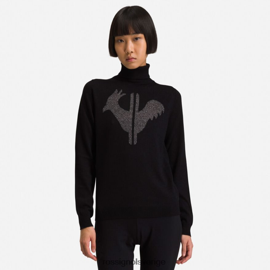 kvinnor Rossignol svart classique tröja med rullhals blast 0P00HR849