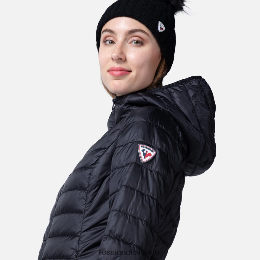 kvinnor Rossignol svart huva isolerad jacka 180gr blast 0P00HR937