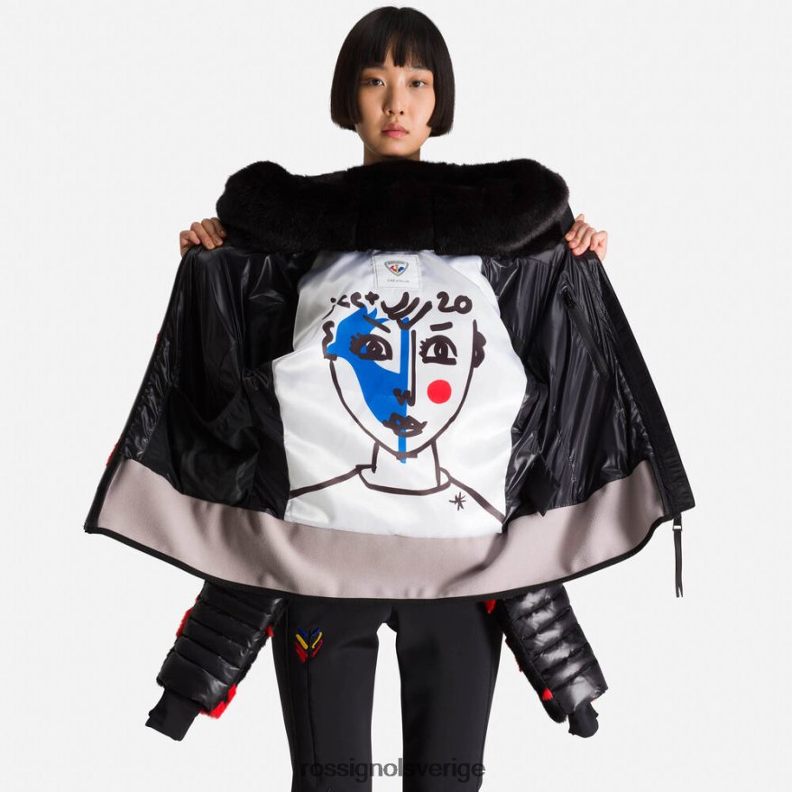 kvinnor Rossignol svart jcc teddy dunjacka blast 0P00HR784