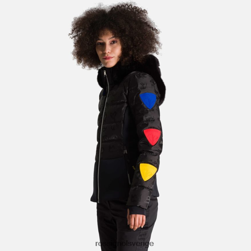 kvinnor Rossignol svart jcc twins dunjacka blast 0P00HR802