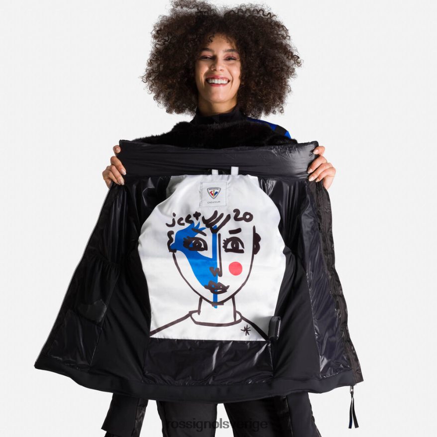 kvinnor Rossignol svart jcc twins dunjacka blast 0P00HR802