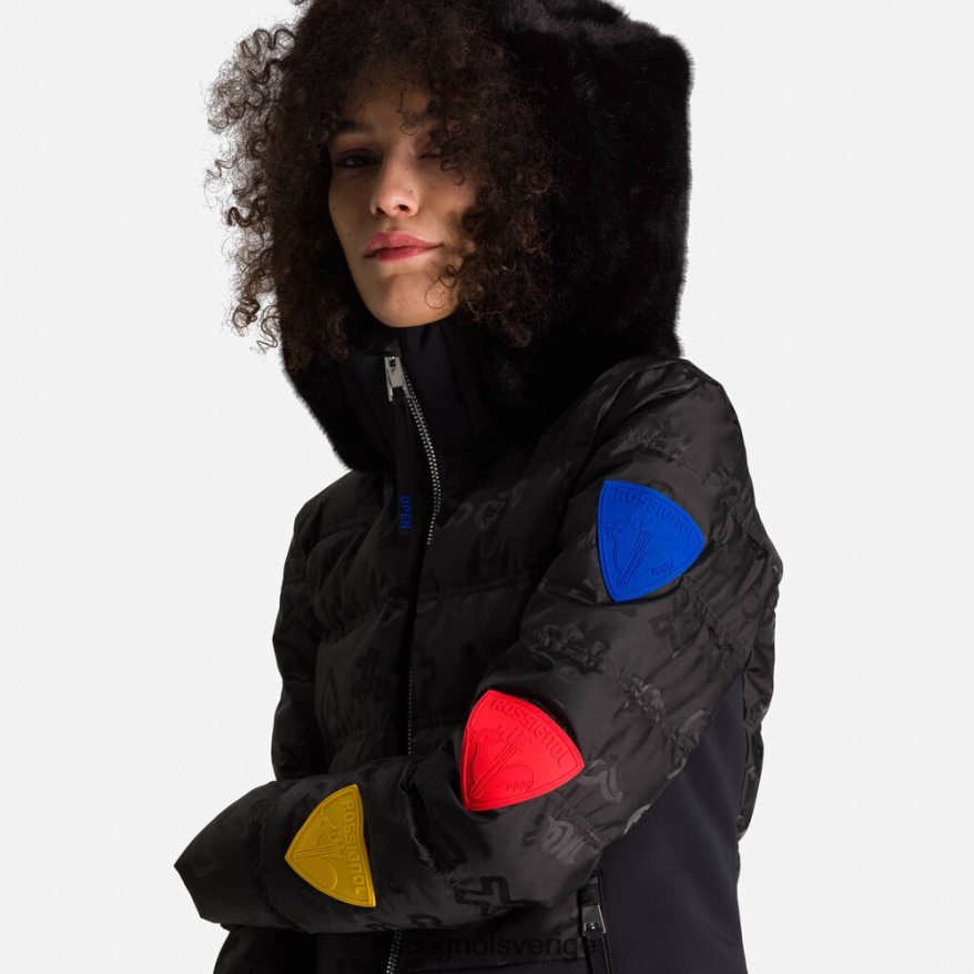 kvinnor Rossignol svart jcc twins dunjacka blast 0P00HR802