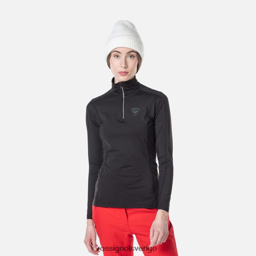 kvinnor Rossignol svart klassisk topp med halv dragkedja blast 0P00HR820