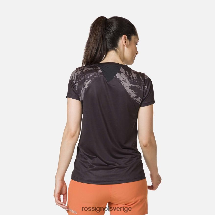 kvinnor Rossignol svart lätt t-shirt blast 0P00HR876