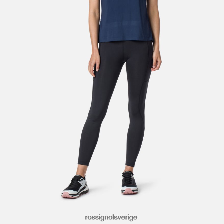 kvinnor Rossignol svart lätta löpartights som andas bottnar 0P00HR691