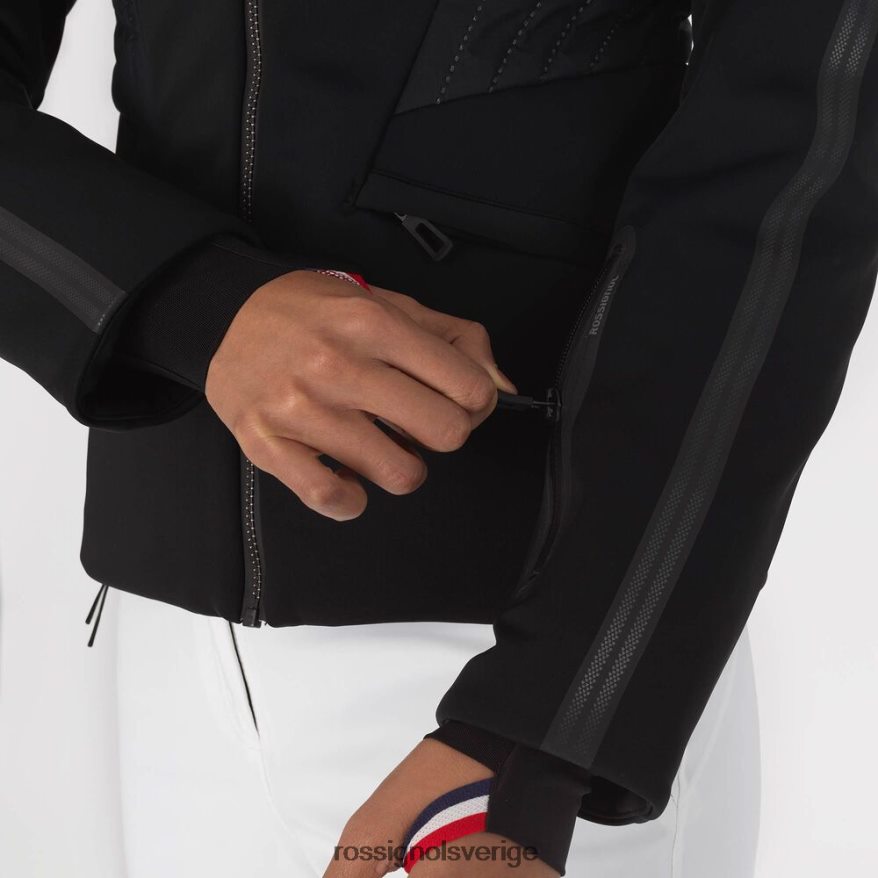 kvinnor Rossignol svart platt softshell skidjacka blast 0P00HR988