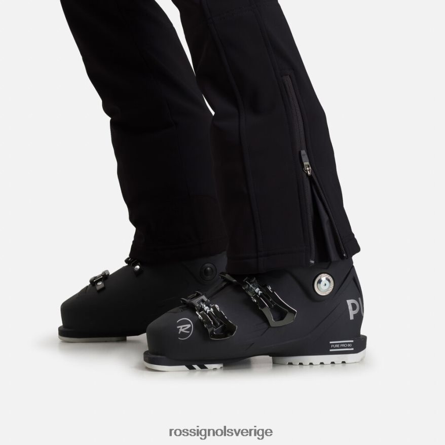 kvinnor Rossignol svart platta softshell skidbyxor bottnar 0P00HR1101