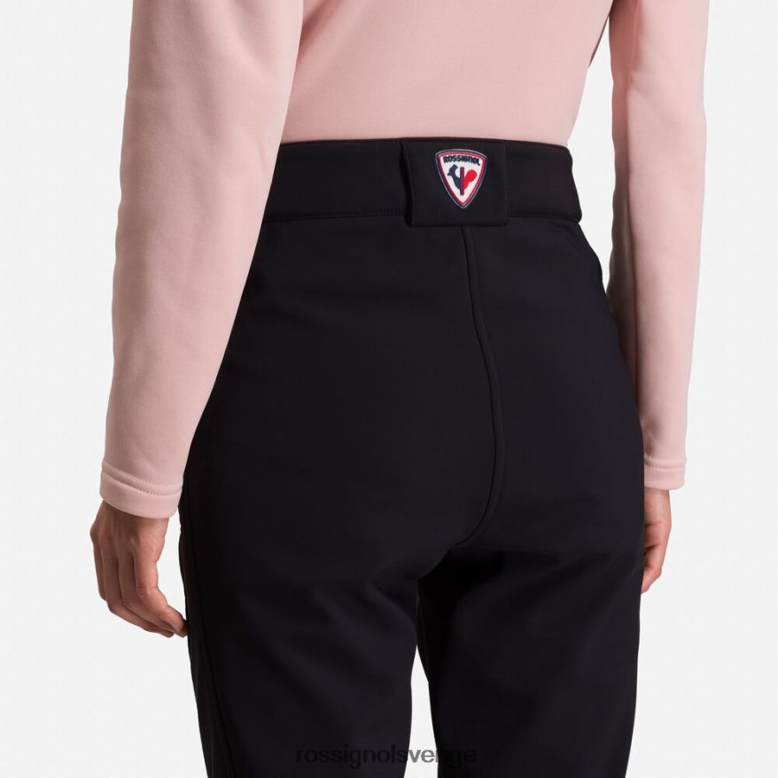 kvinnor Rossignol svart platta softshell skidbyxor bottnar 0P00HR1101