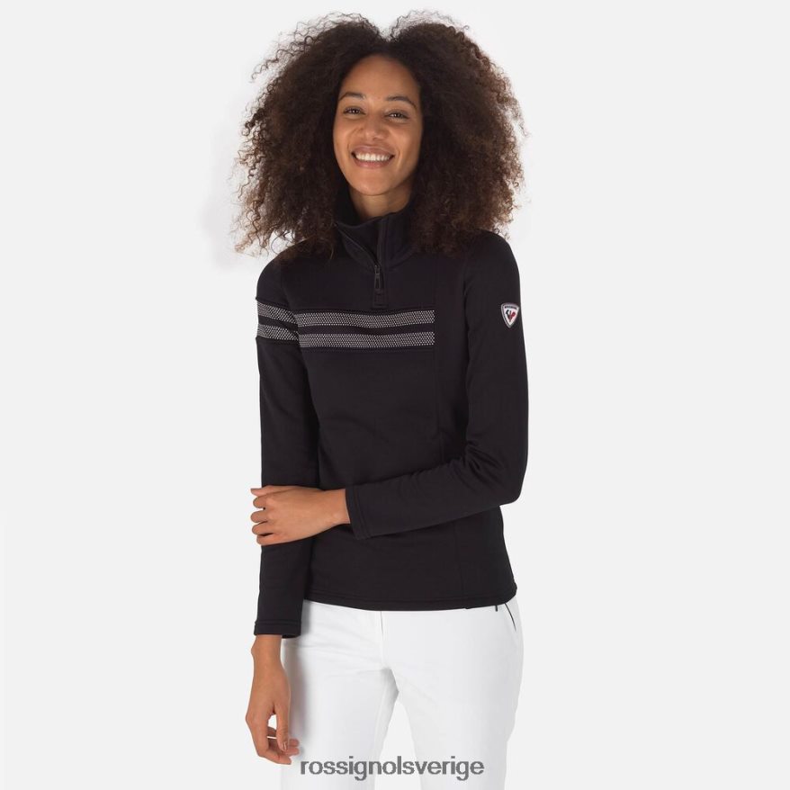 kvinnor Rossignol svart resort halv-dragkedja topp blast 0P00HR743