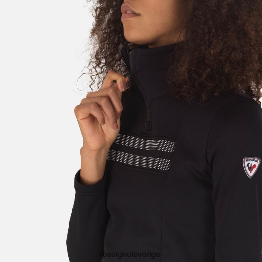 kvinnor Rossignol svart resort halv-dragkedja topp blast 0P00HR743