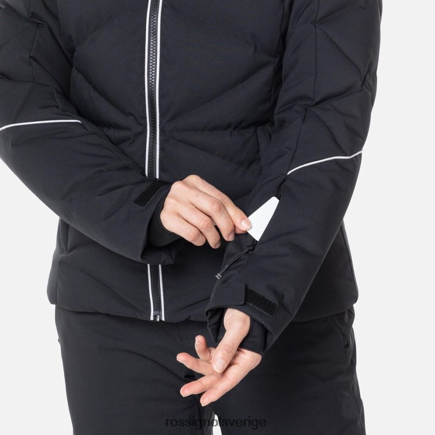 kvinnor Rossignol svart staci skidjacka blast 0P00HR759