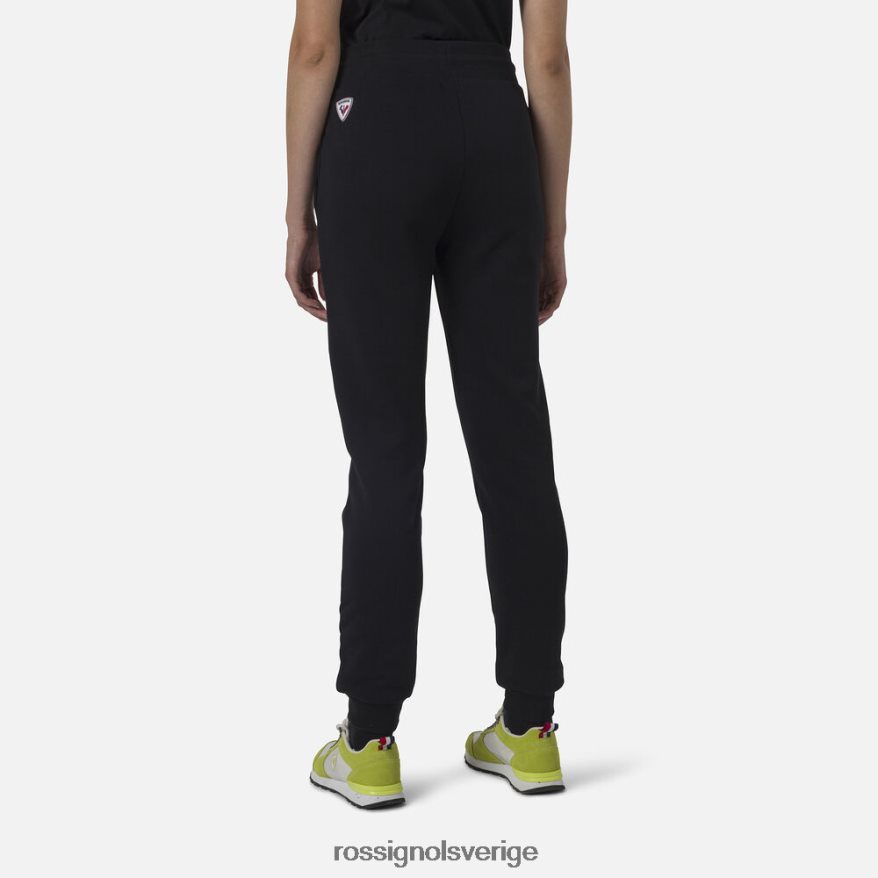 kvinnor Rossignol svart sweatpants med logotyp fleece bottnar 0P00HR901