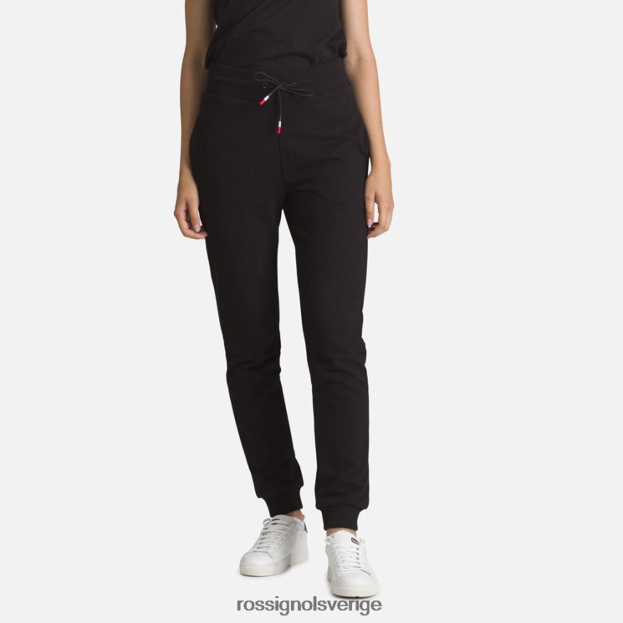 kvinnor Rossignol svart träningsbyxor i bomull med logotyp bottnar 0P00HR916