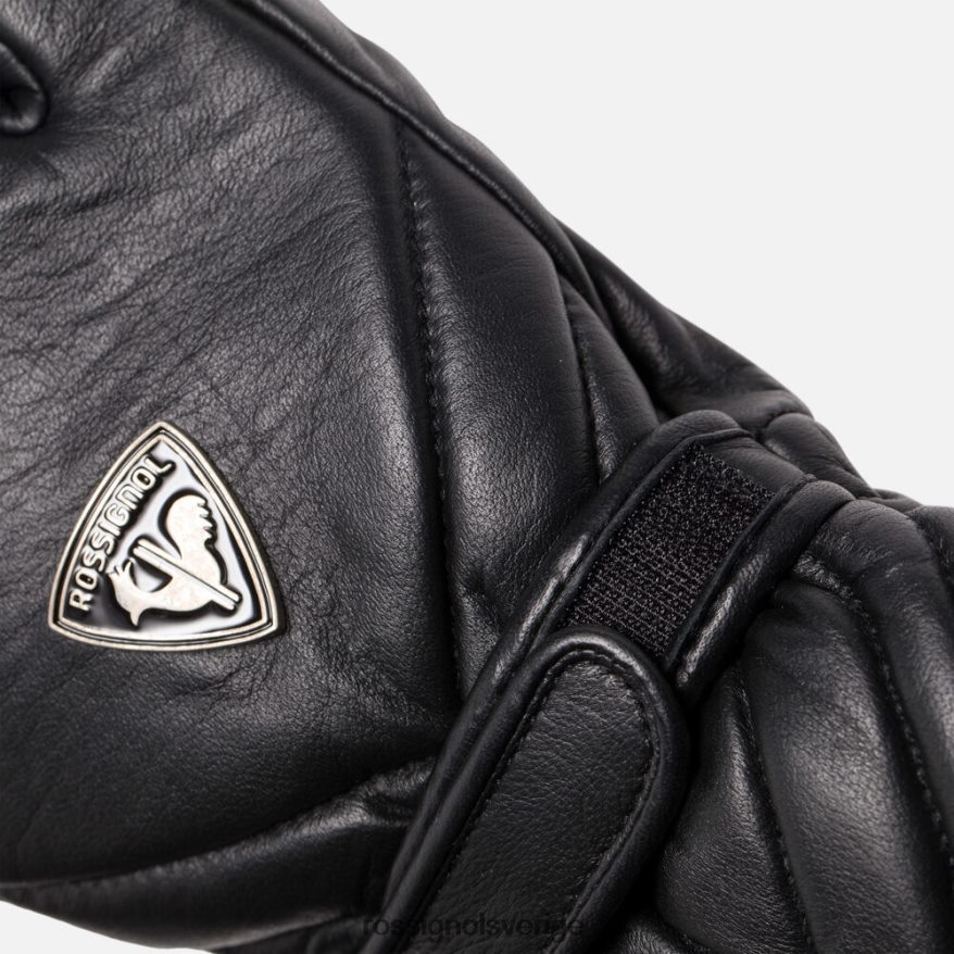 kvinnor Rossignol svart välj vattentäta skidhandskar i läder Tillbehör 0P00HR1028