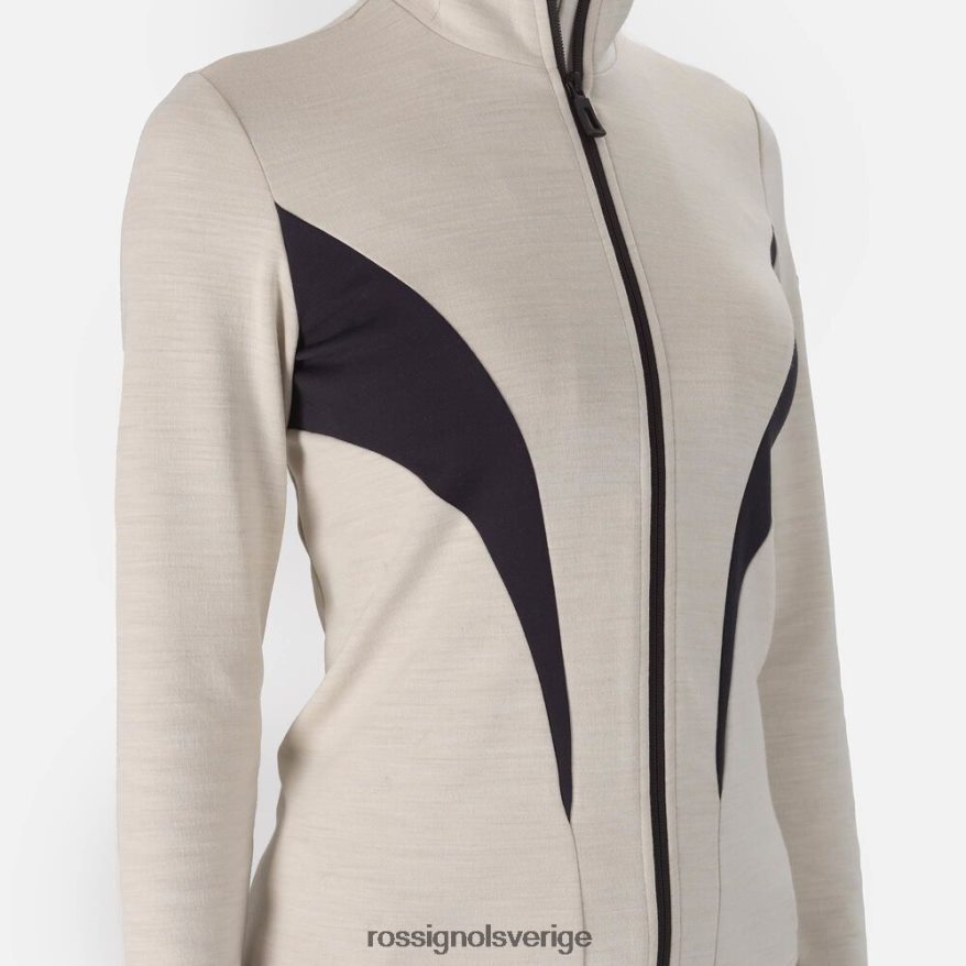 kvinnor Rossignol vildduva react merino mellanlager med full dragkedja blast 0P00HR1015