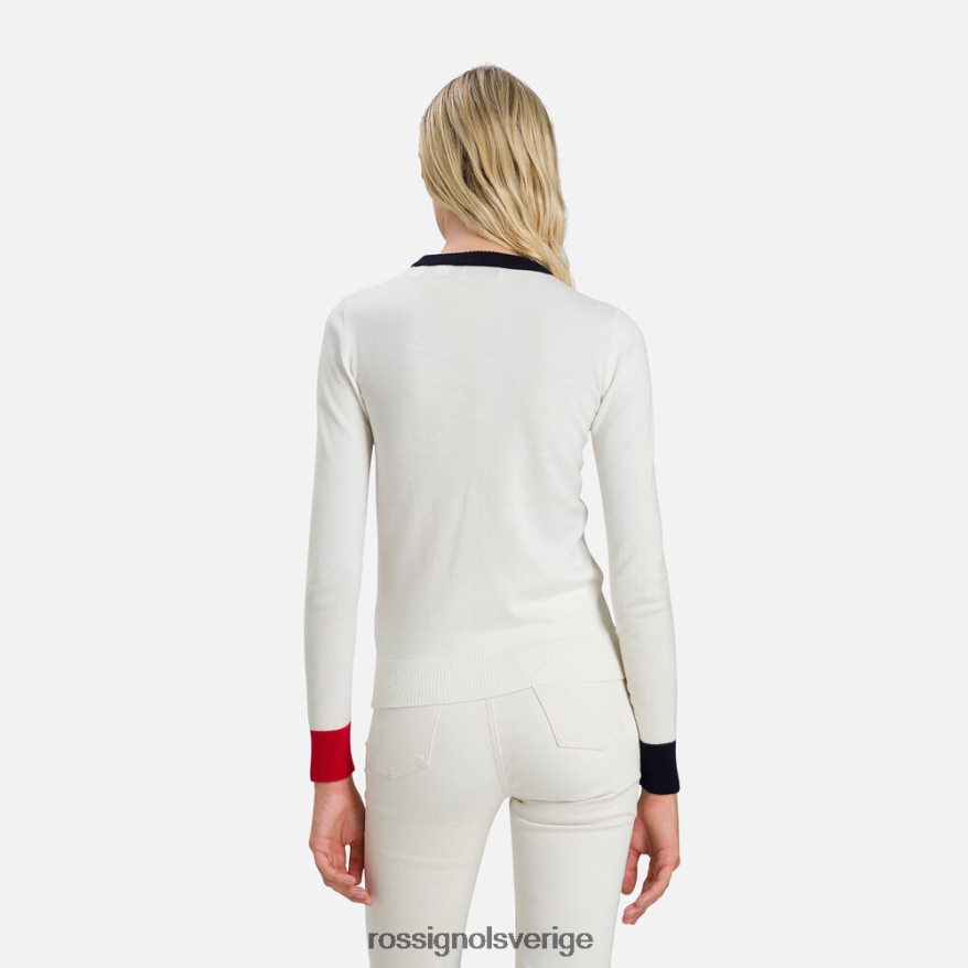 kvinnor Rossignol vit alya tröja med rund hals blast 0P00HR993