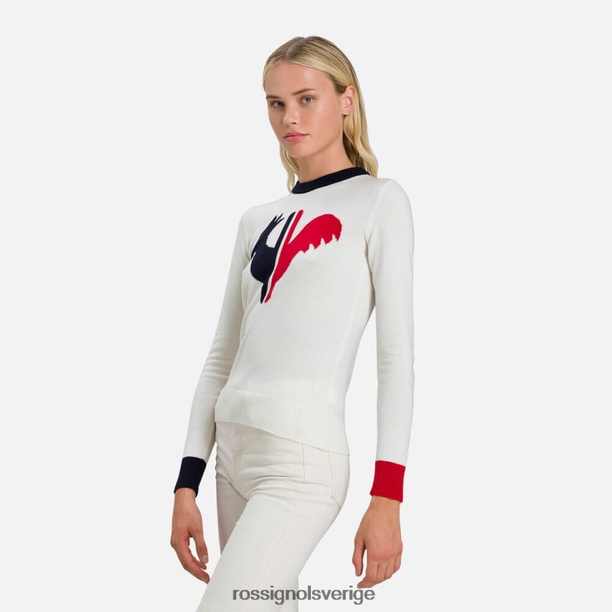 kvinnor Rossignol vit alya tröja med rund hals blast 0P00HR993