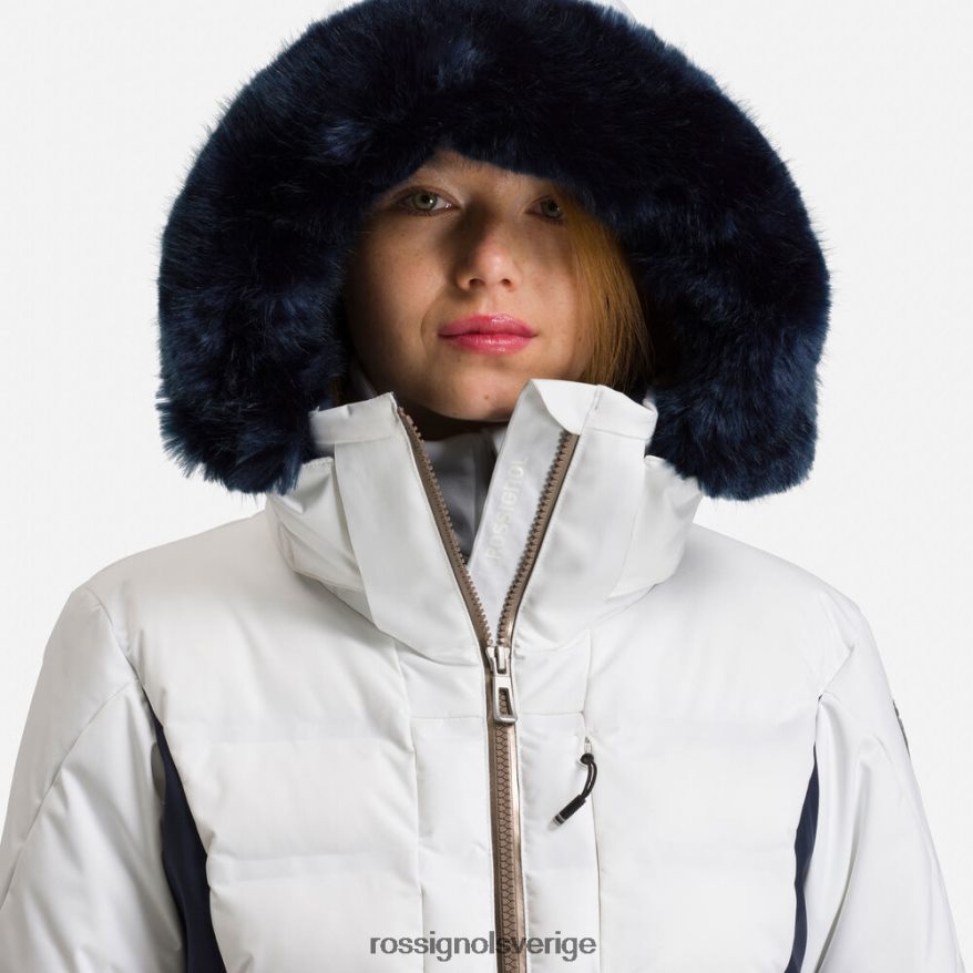 kvinnor Rossignol vit avresa skidjacka blast 0P00HR793