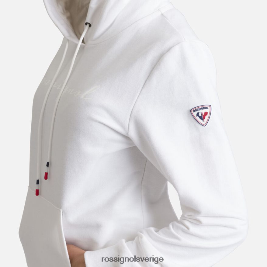 kvinnor Rossignol vit bomullströja med huva med logotyp blast 0P00HR931