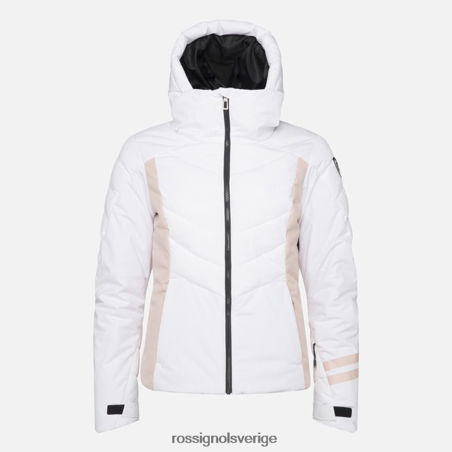 kvinnor Rossignol vit courbe optic skidjacka blast 0P00HR1130