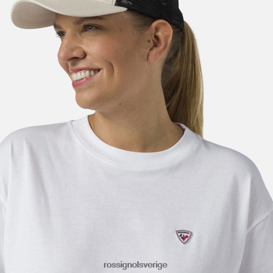 kvinnor Rossignol vit crop tee blast 0P00HR716