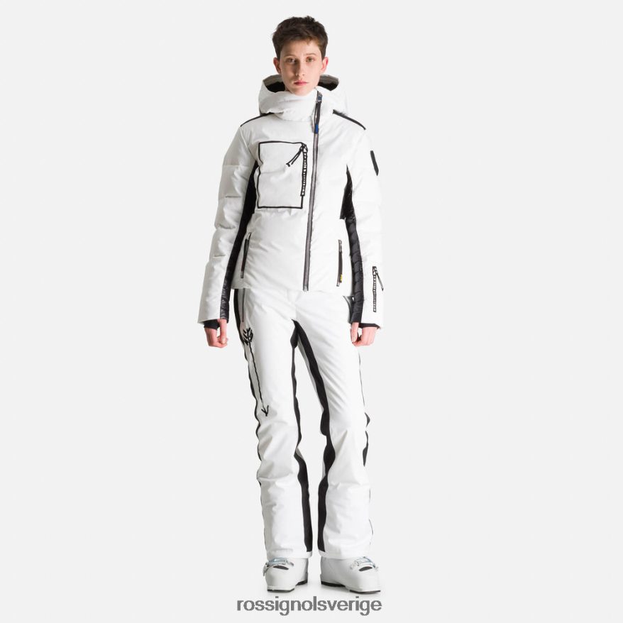 kvinnor Rossignol vit jcc stellar dunjacka blast 0P00HR794
