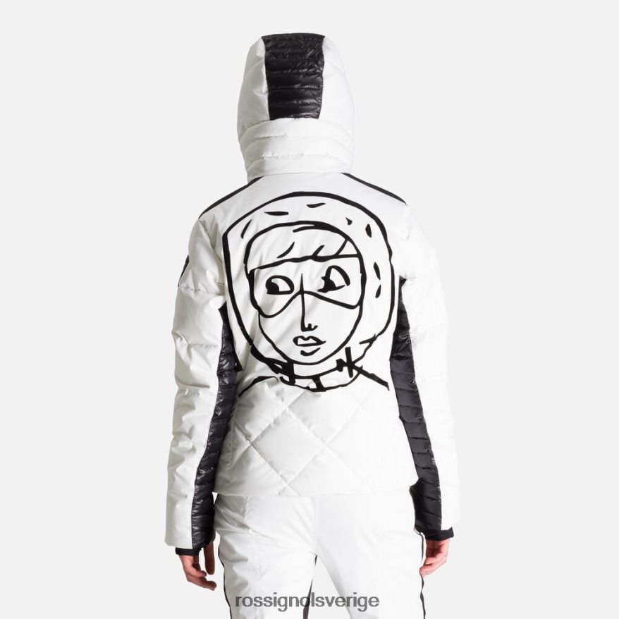 kvinnor Rossignol vit jcc stellar dunjacka blast 0P00HR794