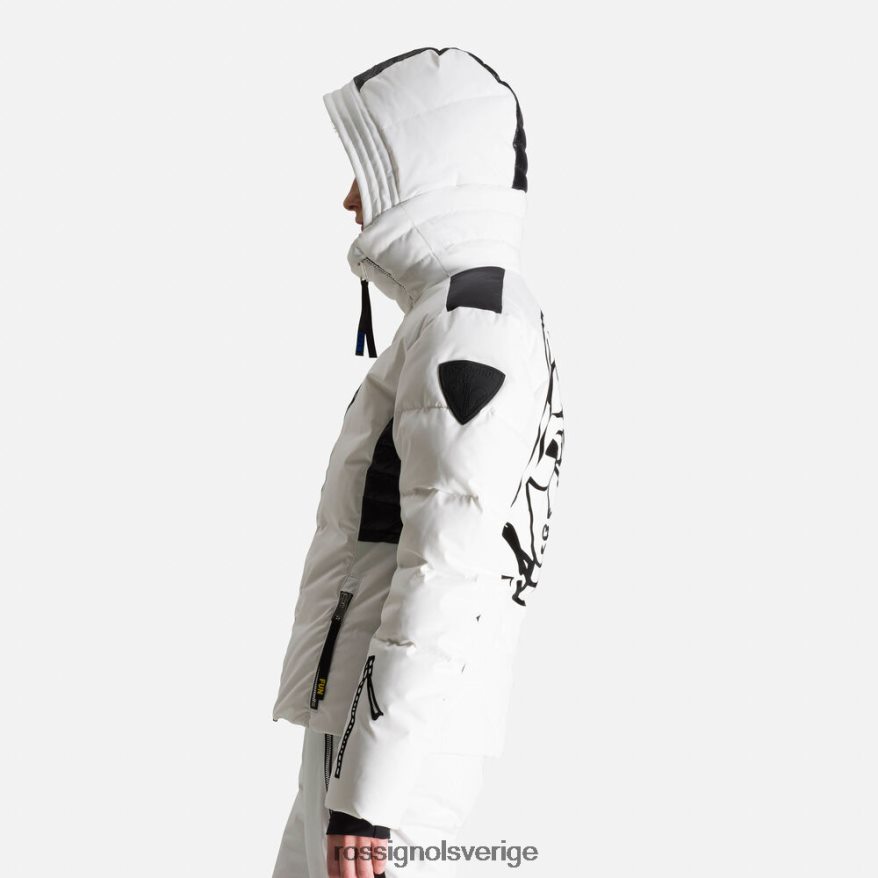 kvinnor Rossignol vit jcc stellar dunjacka blast 0P00HR794