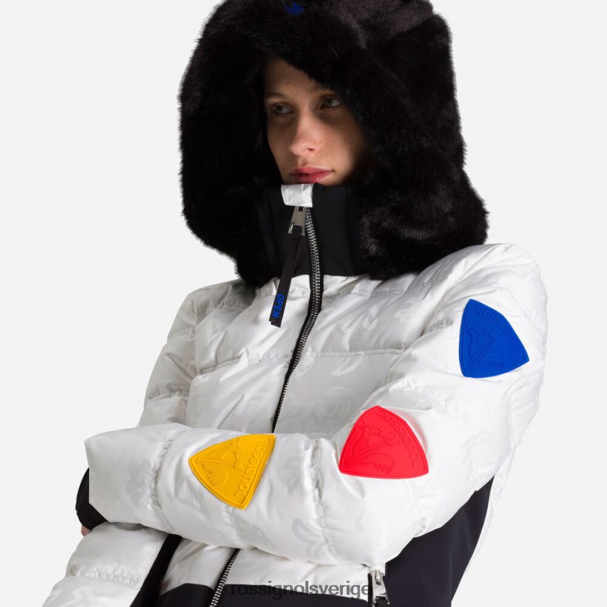 kvinnor Rossignol vit jcc twins dunjacka blast 0P00HR1115