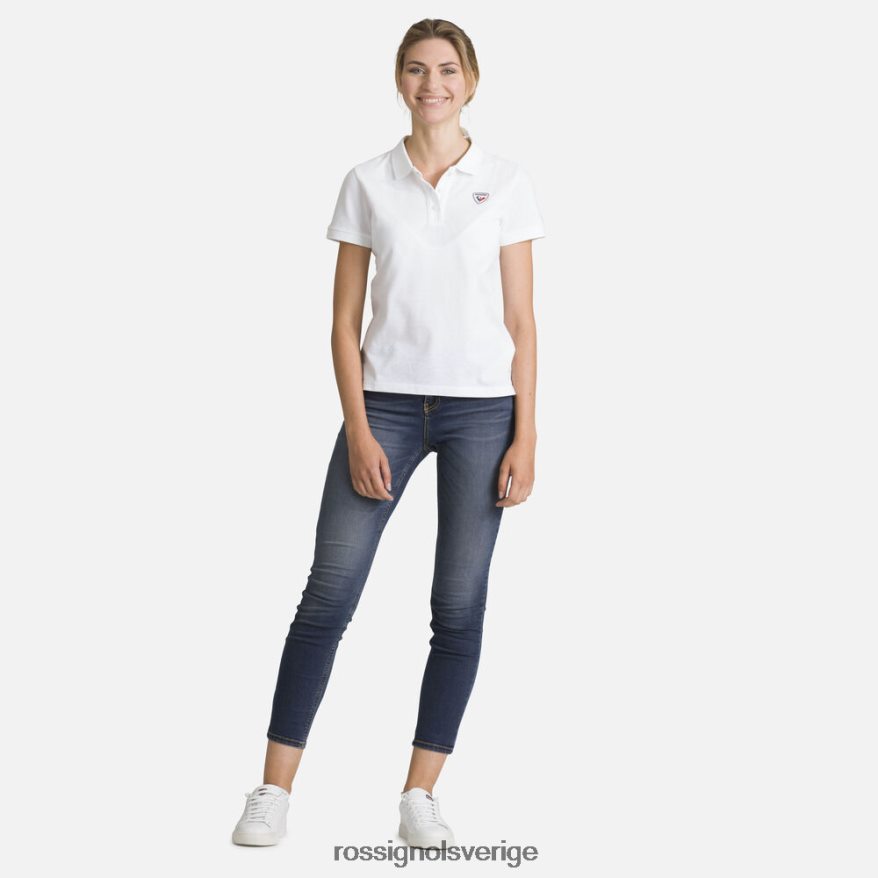 kvinnor Rossignol vit logotyp polo blast 0P00HR732