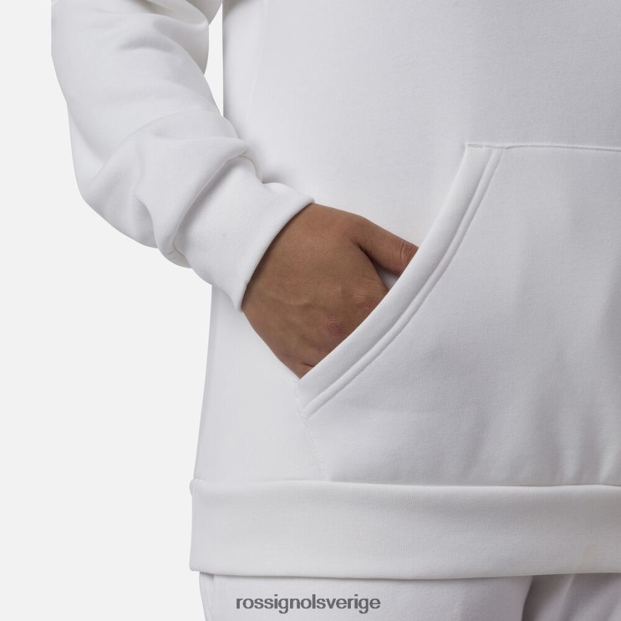 kvinnor Rossignol vit luvtröja i fleece med logotyp blast 0P00HR845