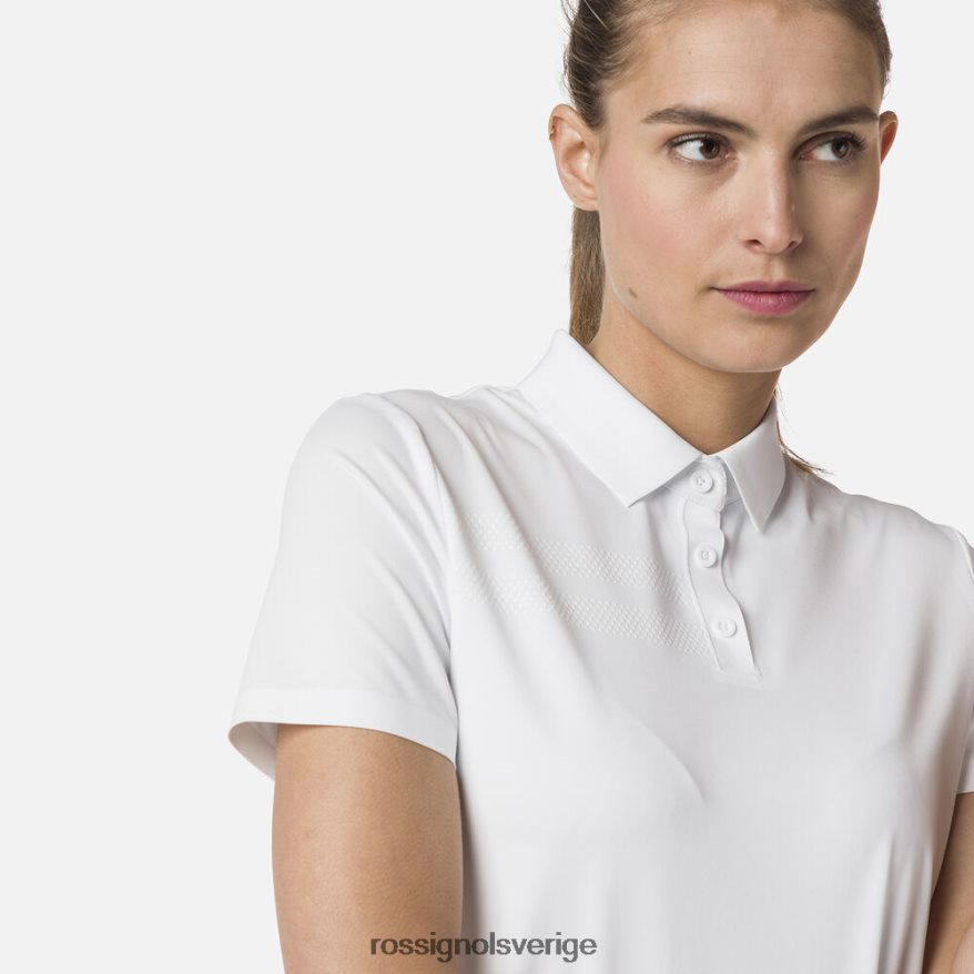 kvinnor Rossignol vit lätt pikétröja som andas blast 0P00HR706