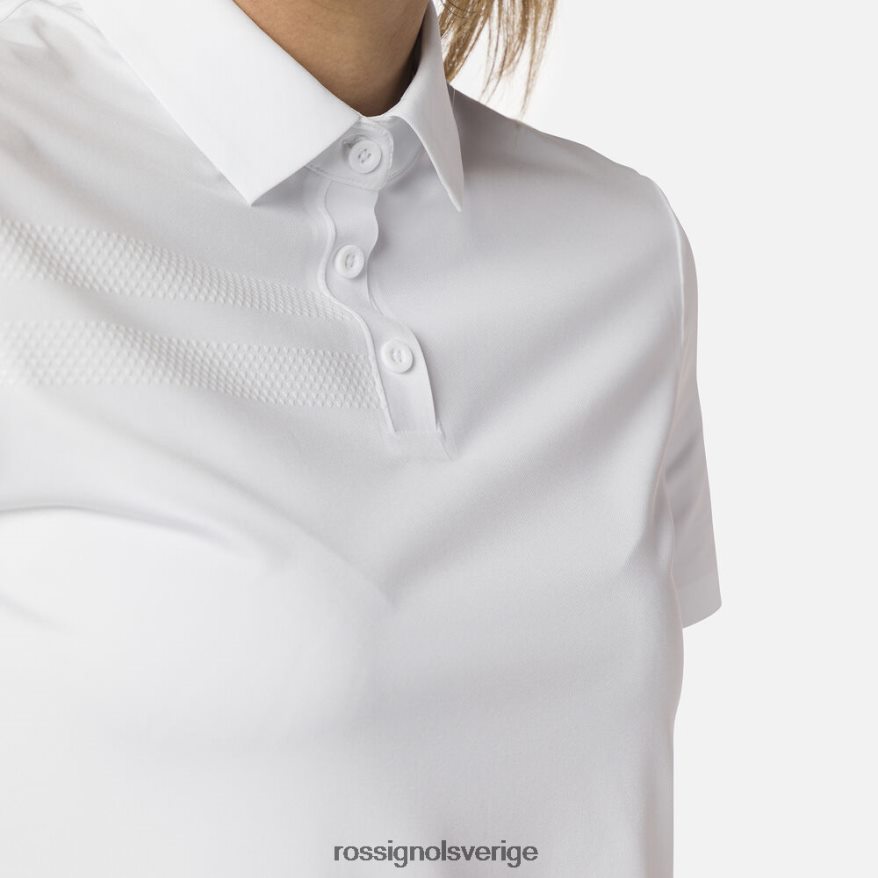 kvinnor Rossignol vit lätt pikétröja som andas blast 0P00HR706