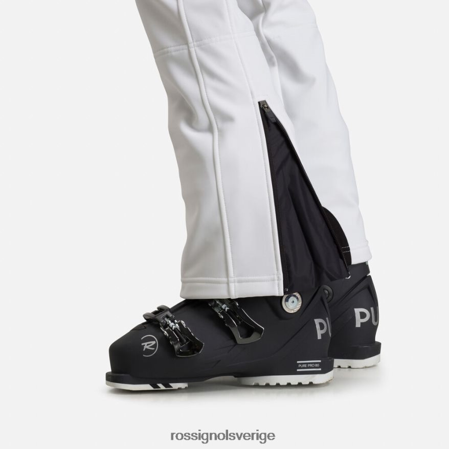 kvinnor Rossignol vit platta softshell skidbyxor bottnar 0P00HR769