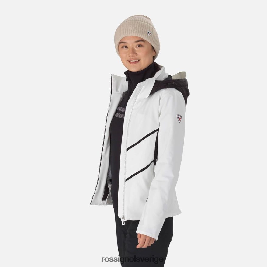 kvinnor Rossignol vit react merino skidjacka blast 0P00HR1060
