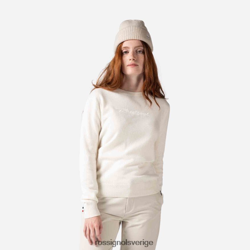 kvinnor Rossignol vit signatur stickad tröja blast 0P00HR922